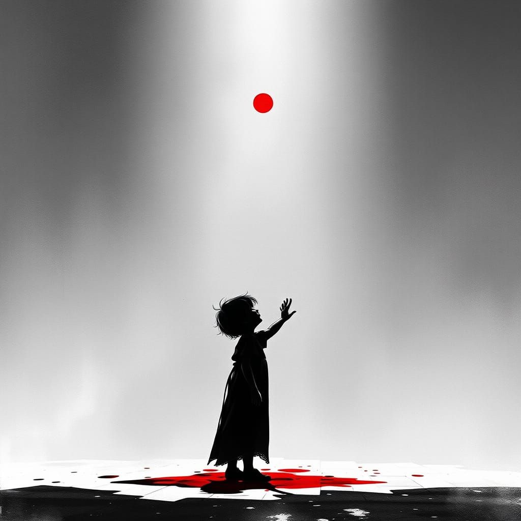 Monochrome World Reaching for Color