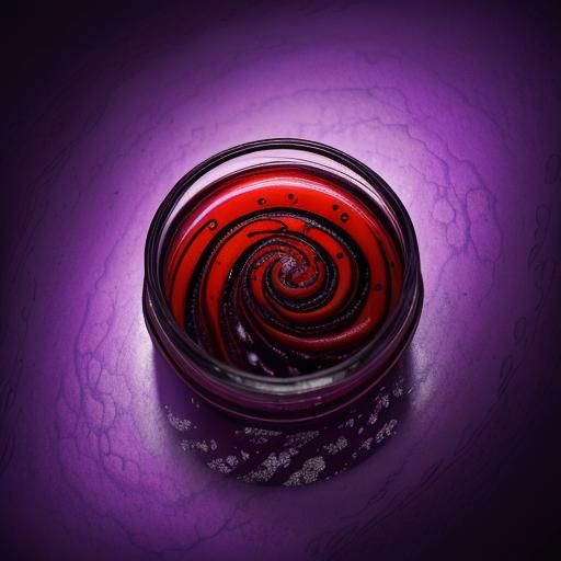 Deep purple with red swirls and a slimy texture, contained in a dirty vial. The potion smells like pea soup and tastes l...