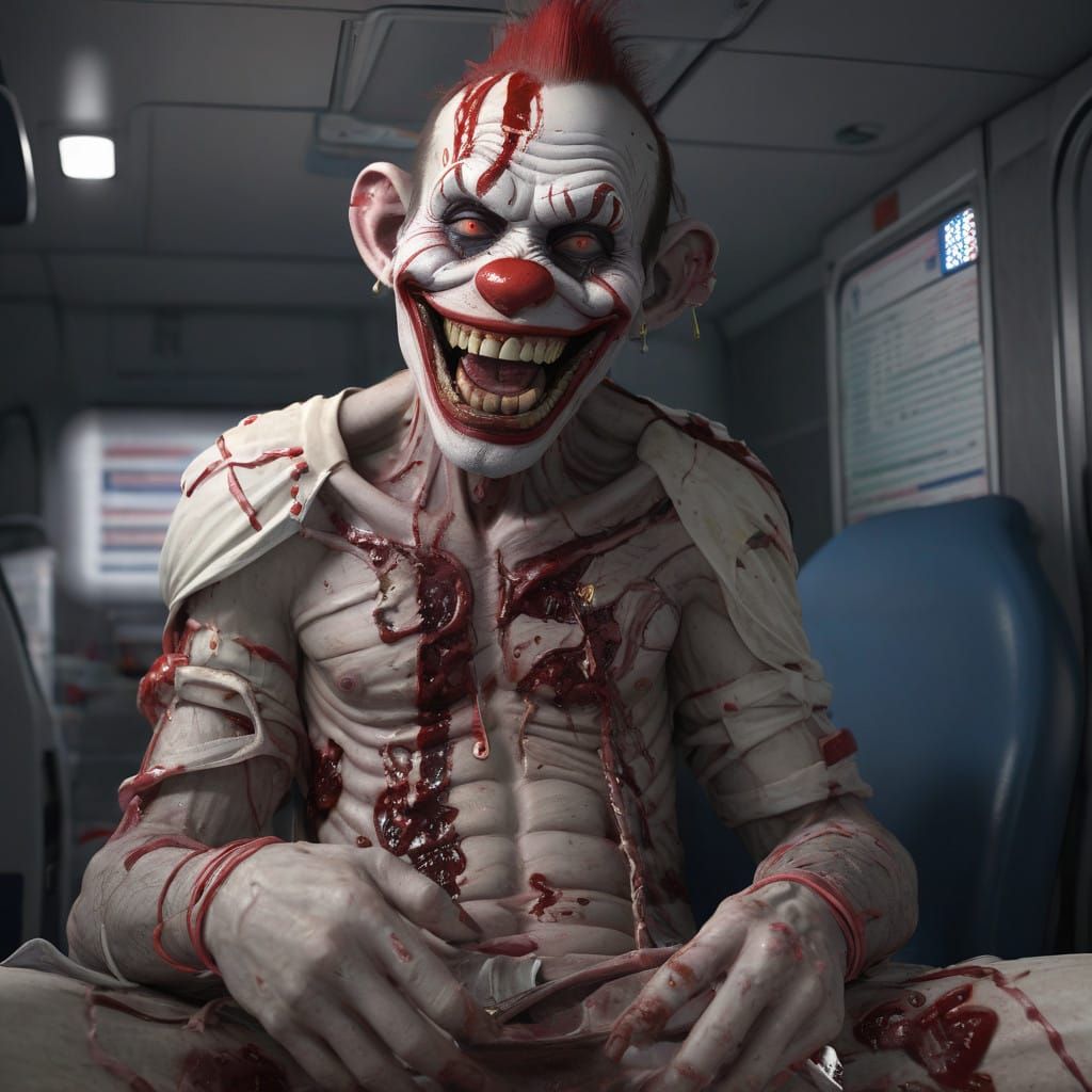 Cyberpunk-Inspired 3D Anime Art of a Grinning Zombie Monkey...