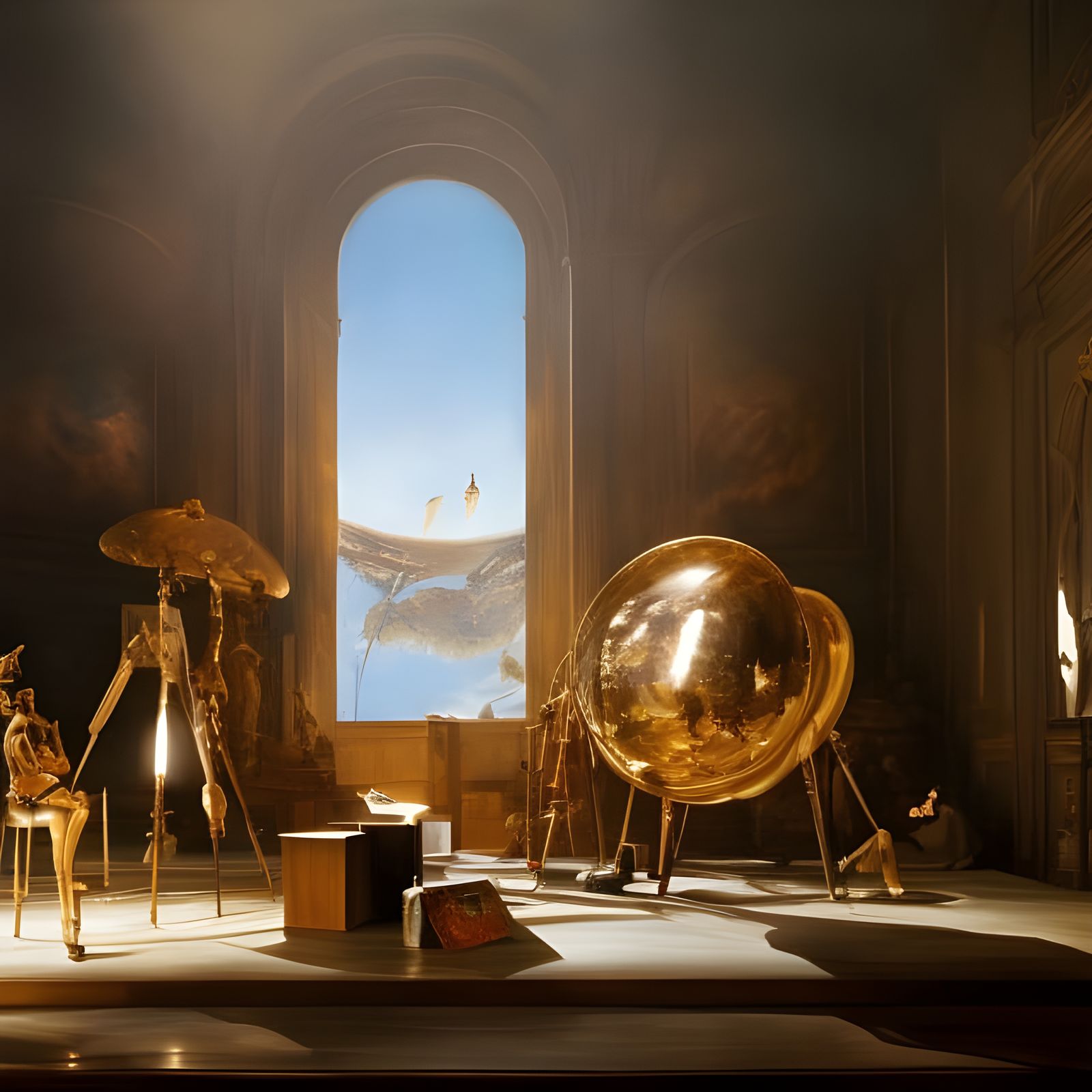 Dreamy Abstract Art with Magical Particles