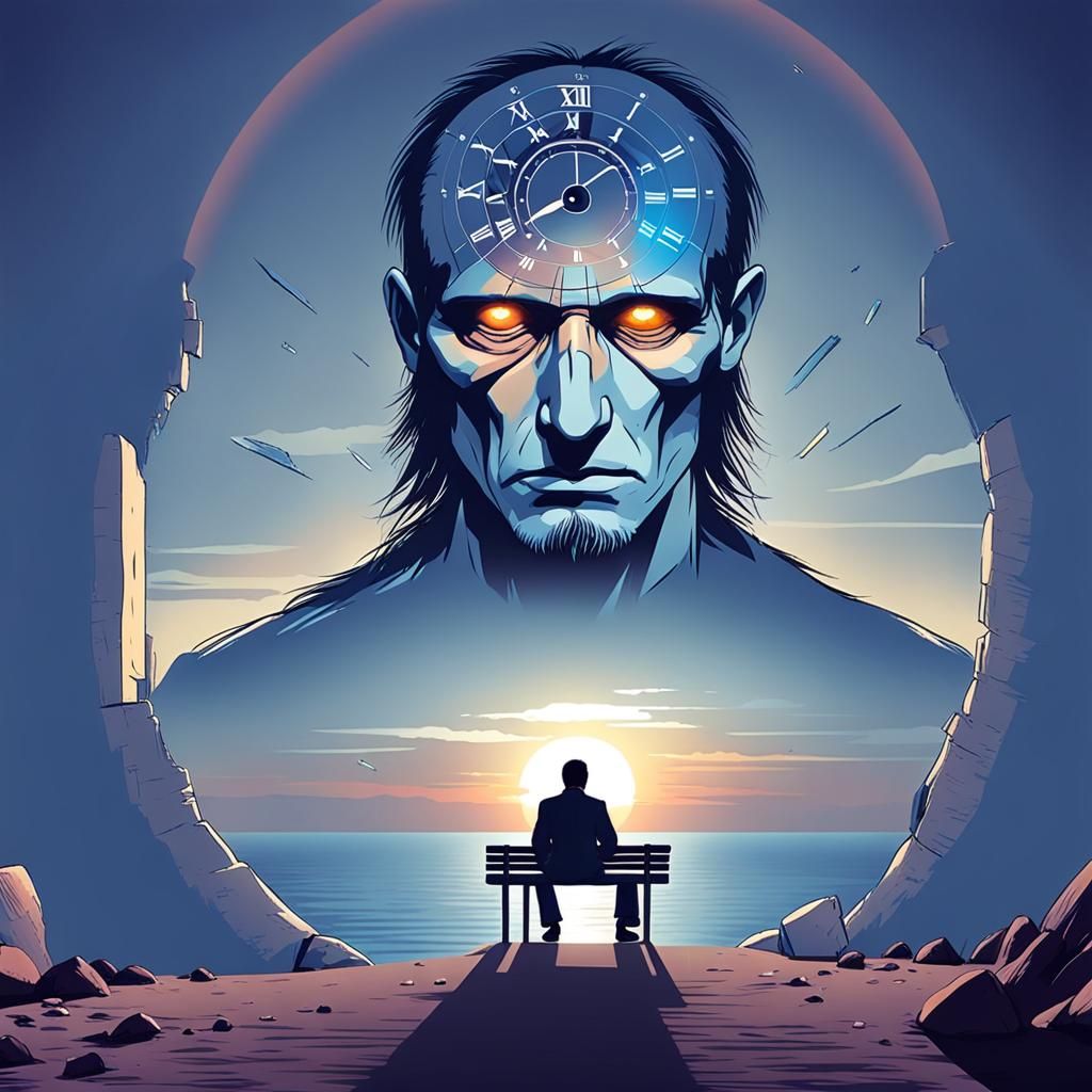 Solitary Man at Time's End: Visions of the Past