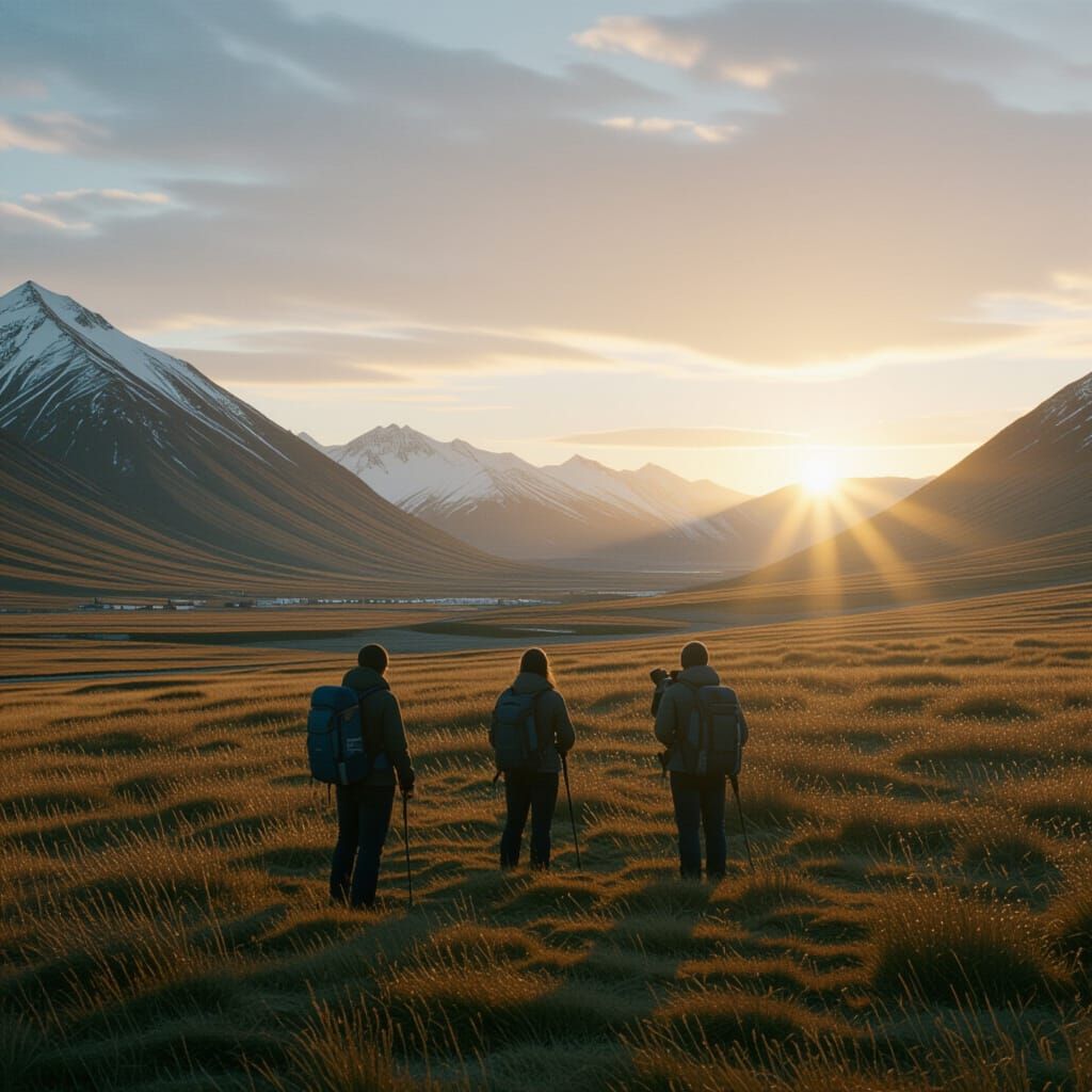 Dramatic Landscape in Cinematic Film Still Style