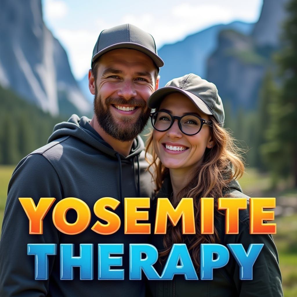 Romantic Yosemite Selfie in Vibrant Colors