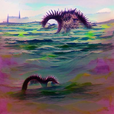 Bioluminescent Sea Monster Emerges from the Deep