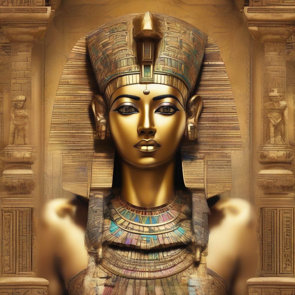 Cleopatra in Ancient Egyptian Opulence