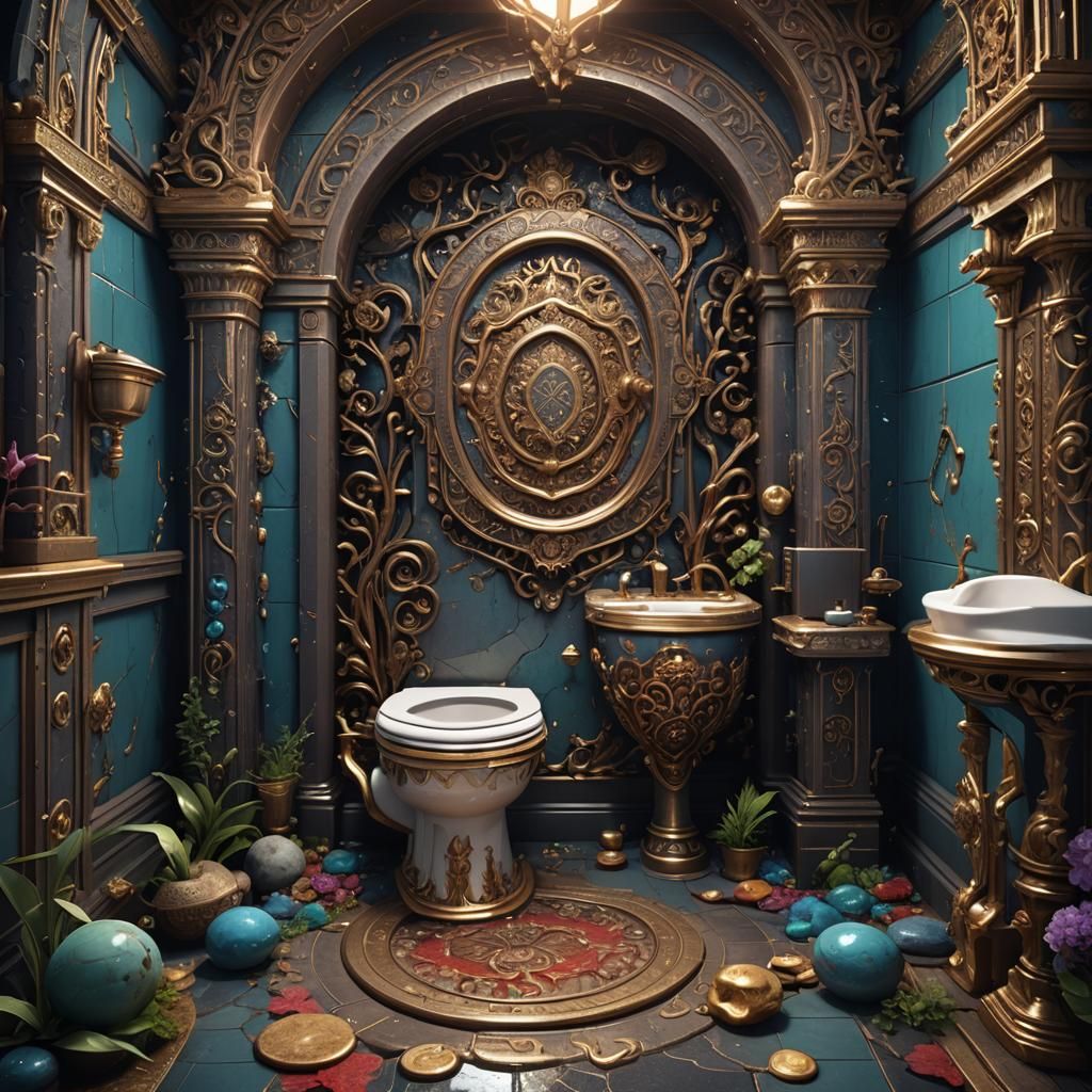 Fantastical Skibidi Toilet Concept Art in 8K