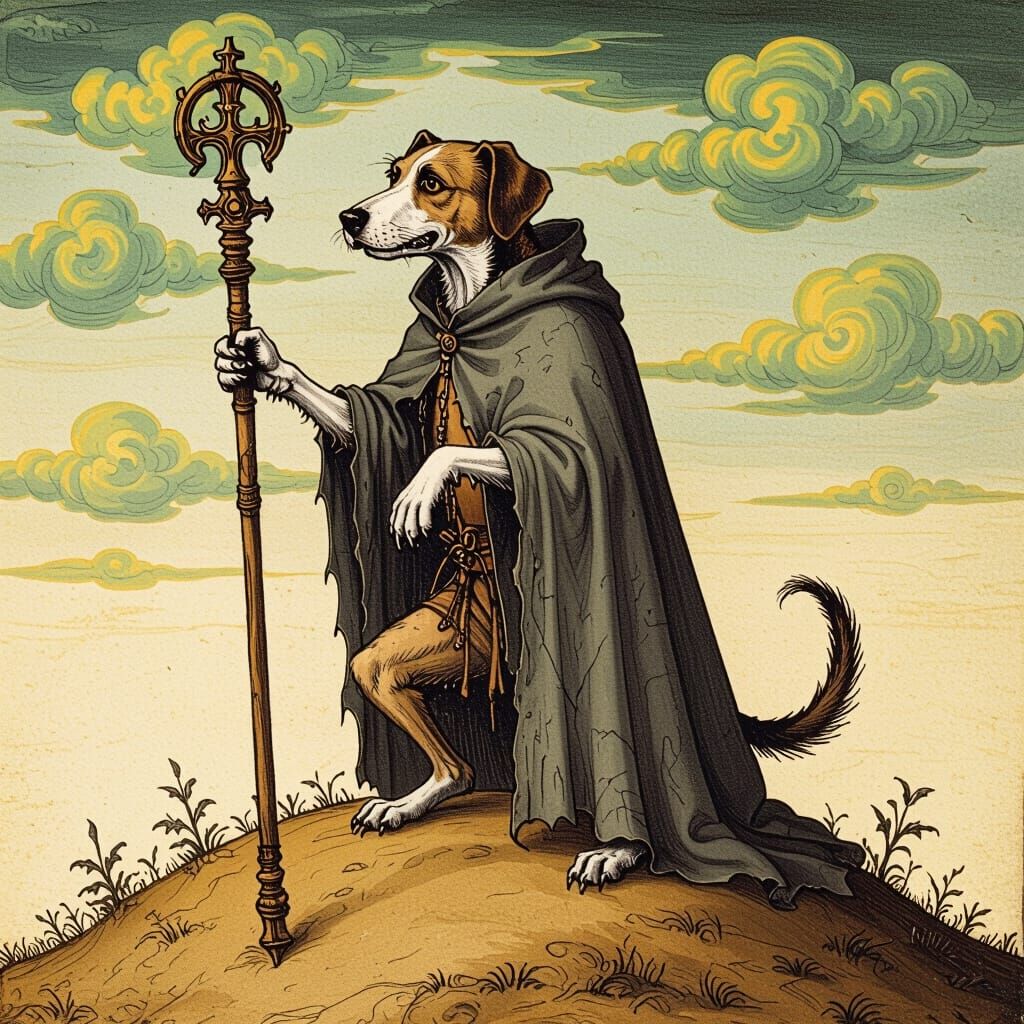 Medieval Dog Vice as Christian Illumination