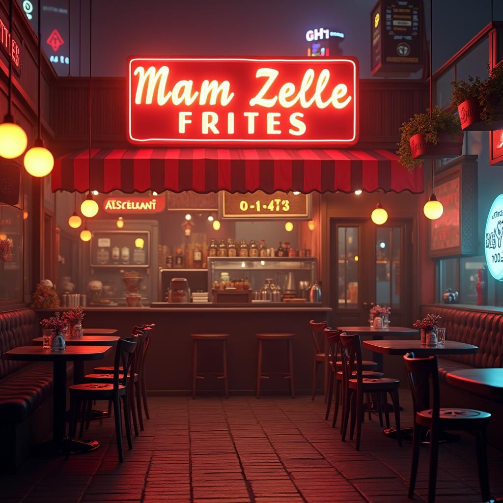 Mam Zelle Frites: Cozy Restaurant in Retro Arcade
