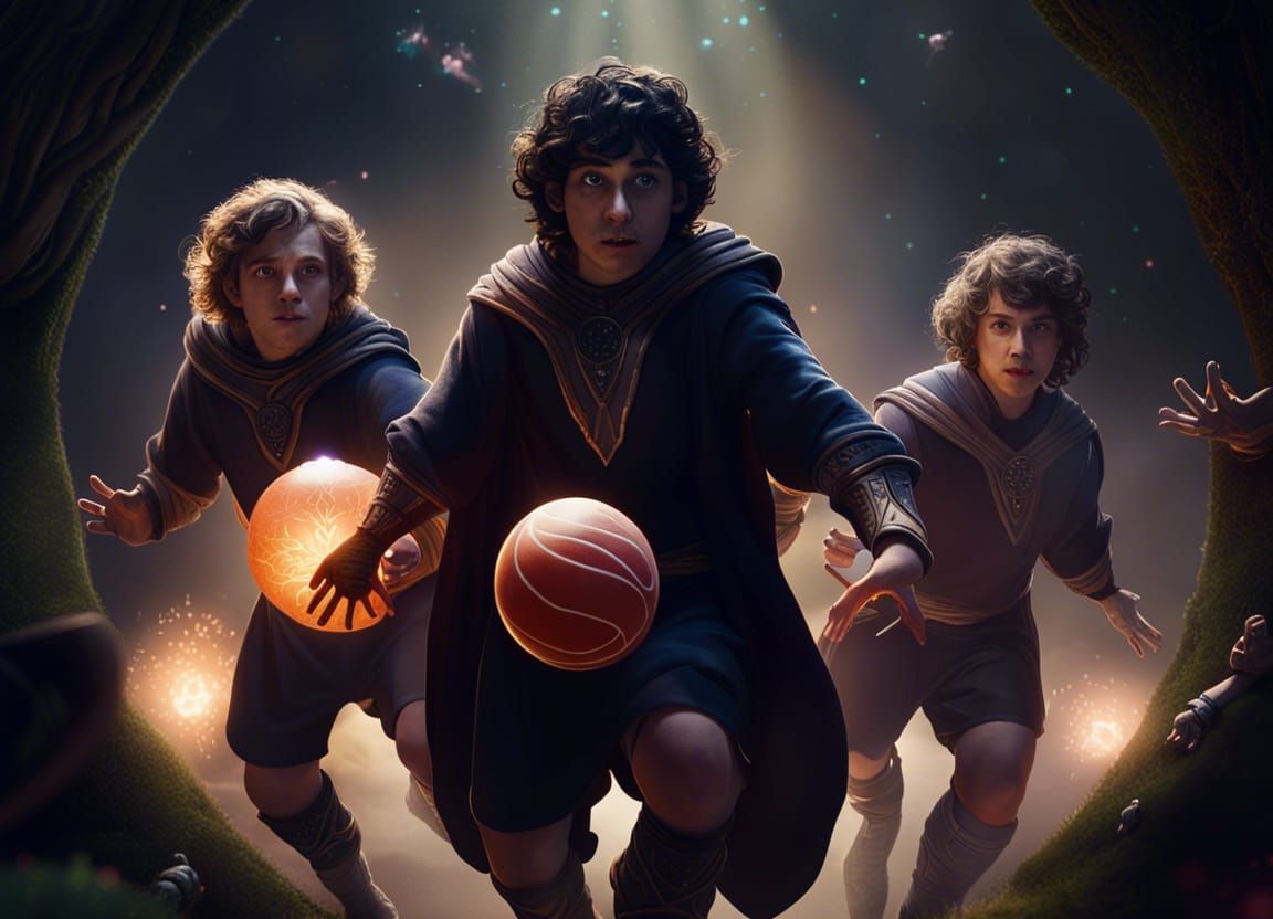 Hobbits vs Wraiths Dodgeball: Cosmic Fantasy Movie Poster