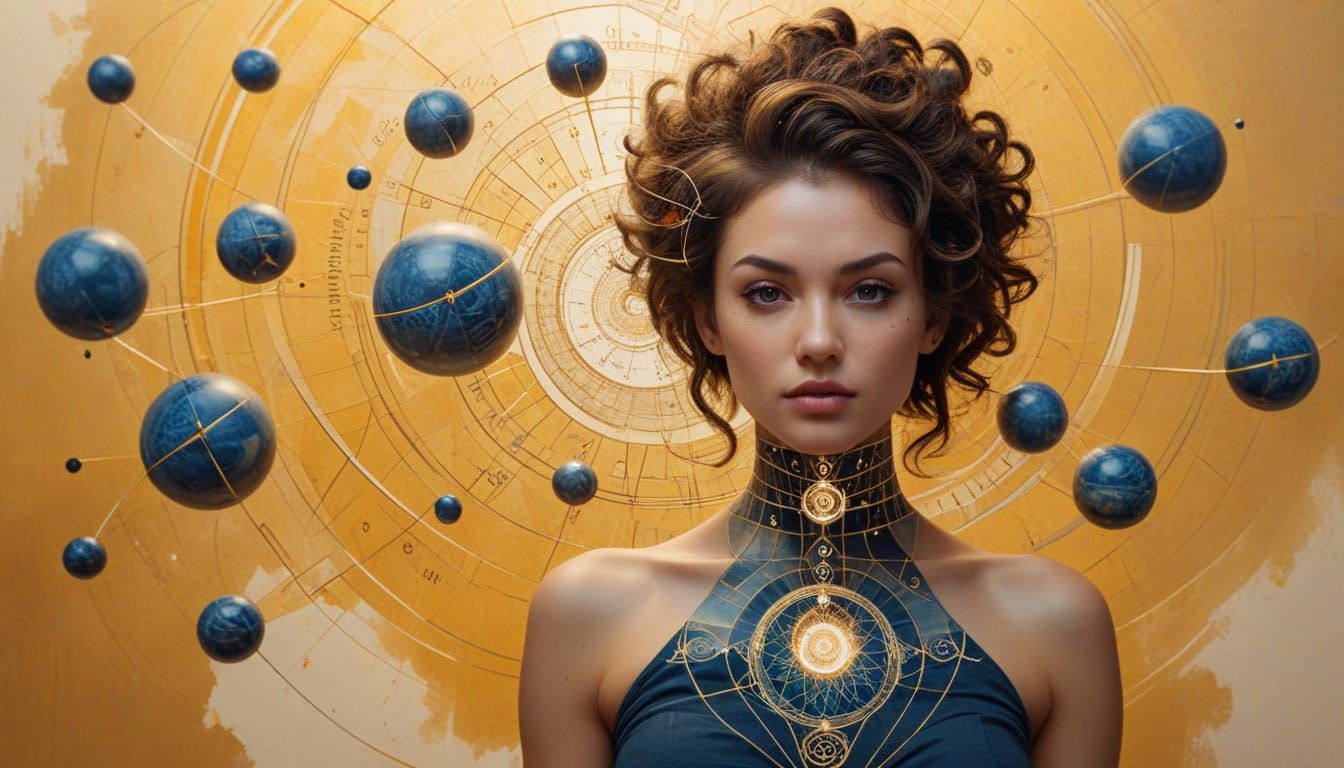 Fantasy Paragliter Logo in Golden Ratio Spiral