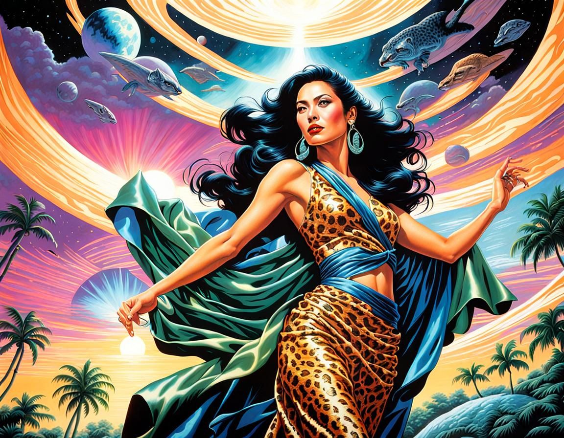 Singaporean Sorceress Conjures Spells in Synthwave Style