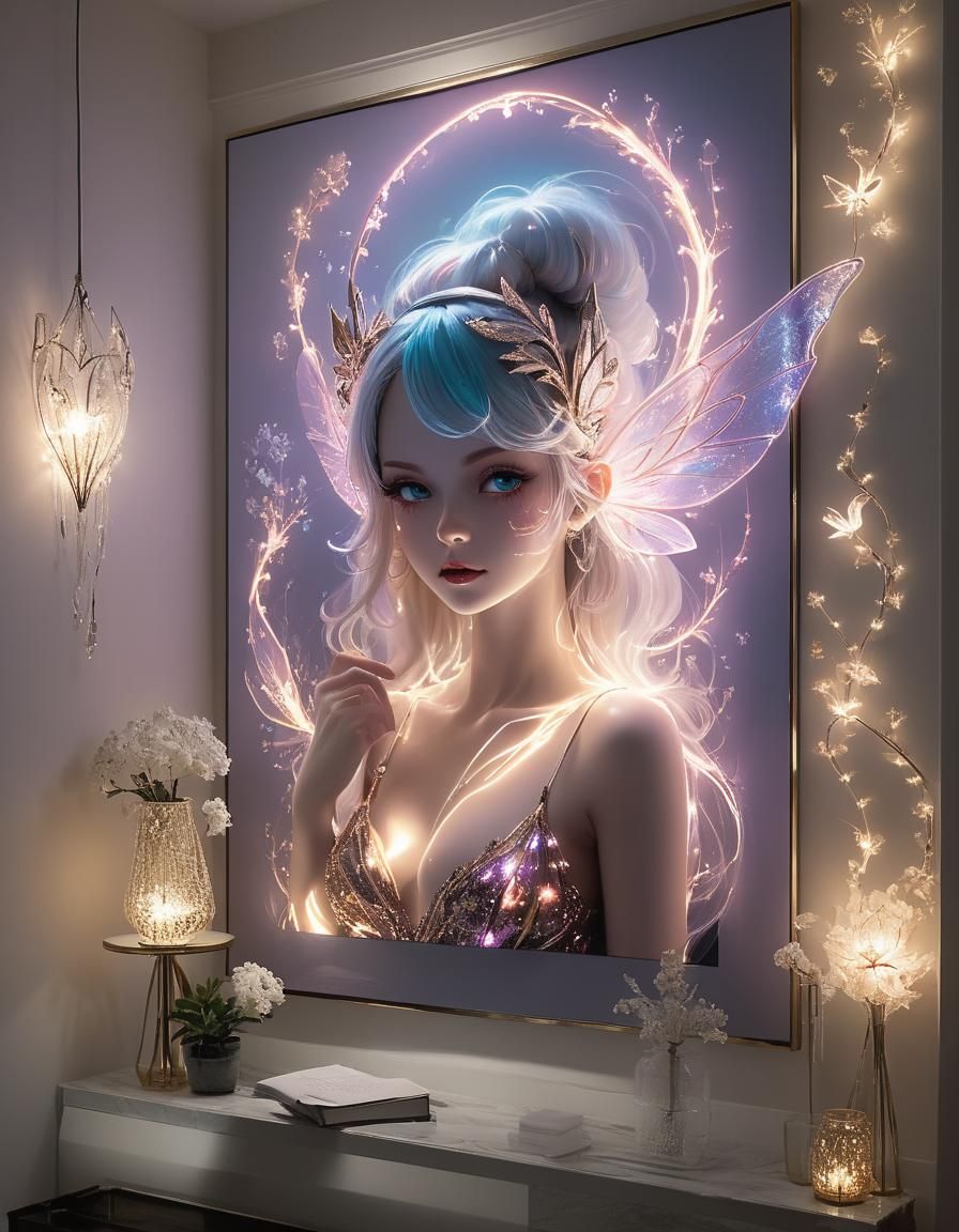 Stunning 5D Wall Art in Neonglowfairy Style
