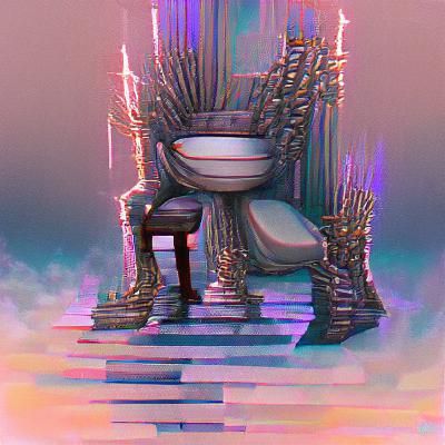 Ornate Golden Throne in Photorealistic Style