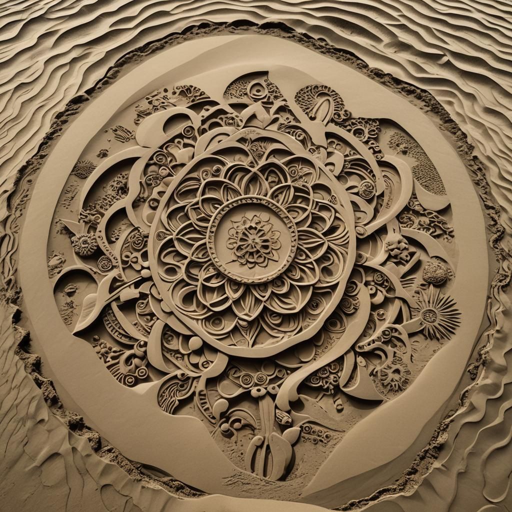 Intricate Sand Art Patterns