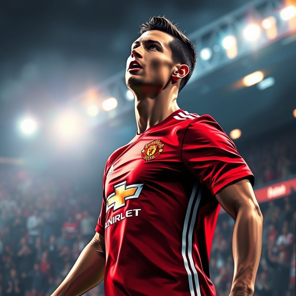 Cristiano Ronaldo in Dynamic Hyper-Realistic Digital Paintin...