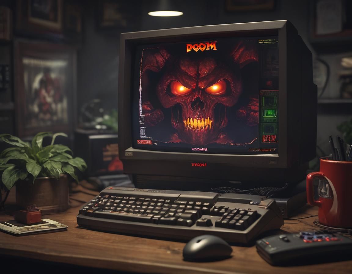 Playing Doom on a 1990s PC