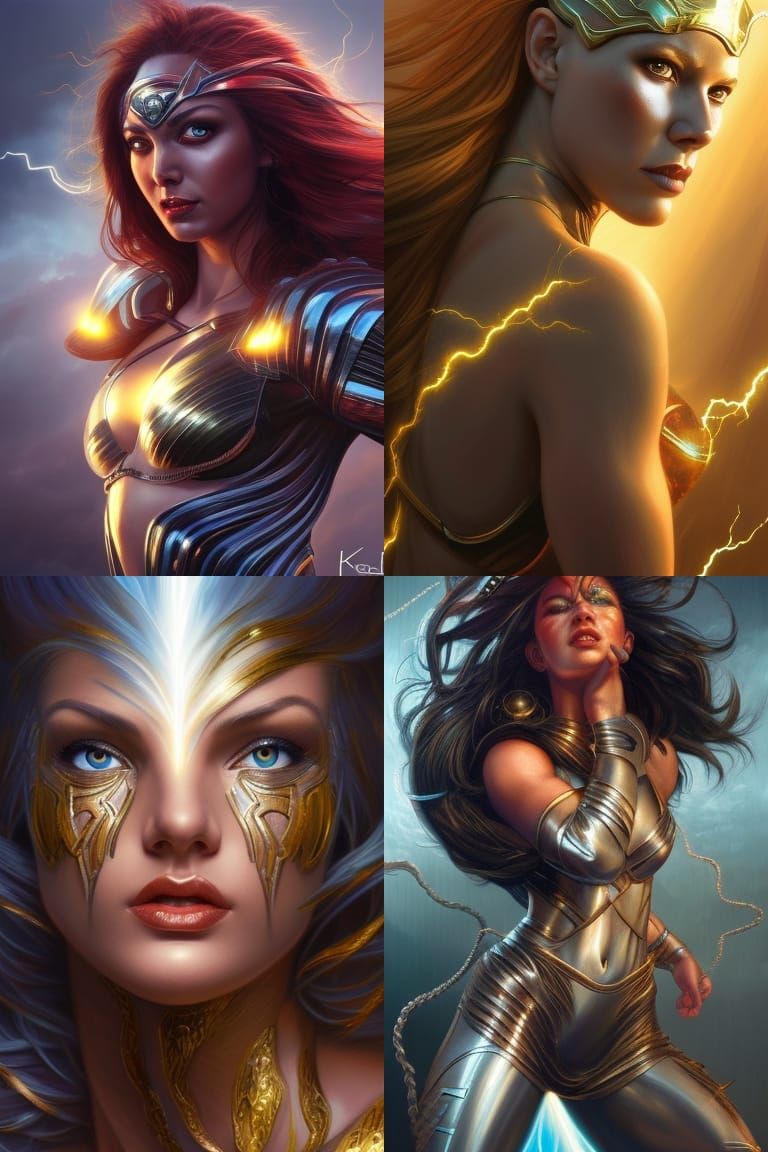 Warrior Goddess of Lightning and Thunder: Comic Art