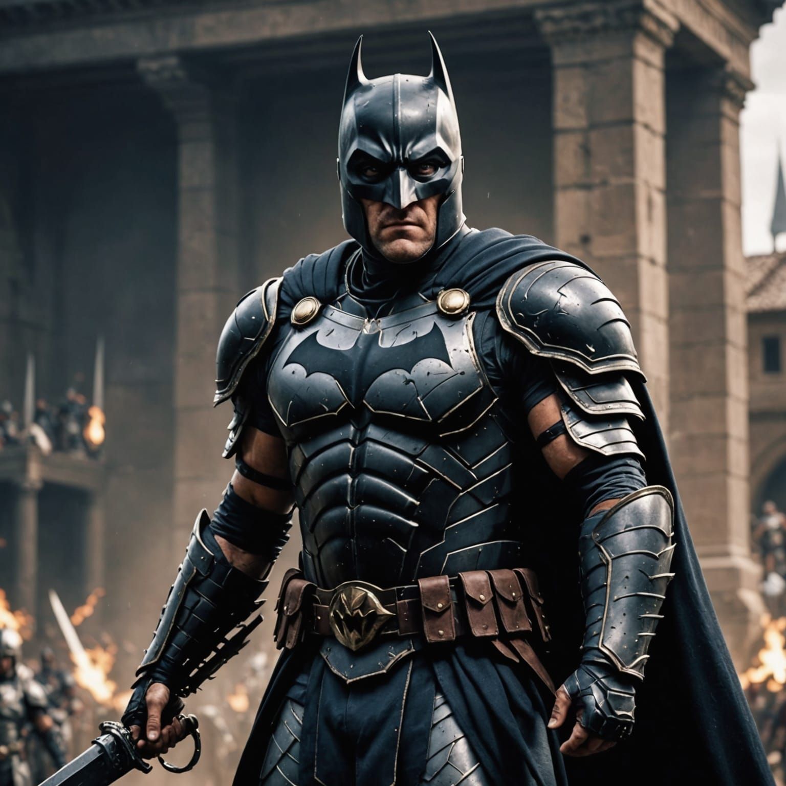Epic Batman Battles as a Mighty Gladiator