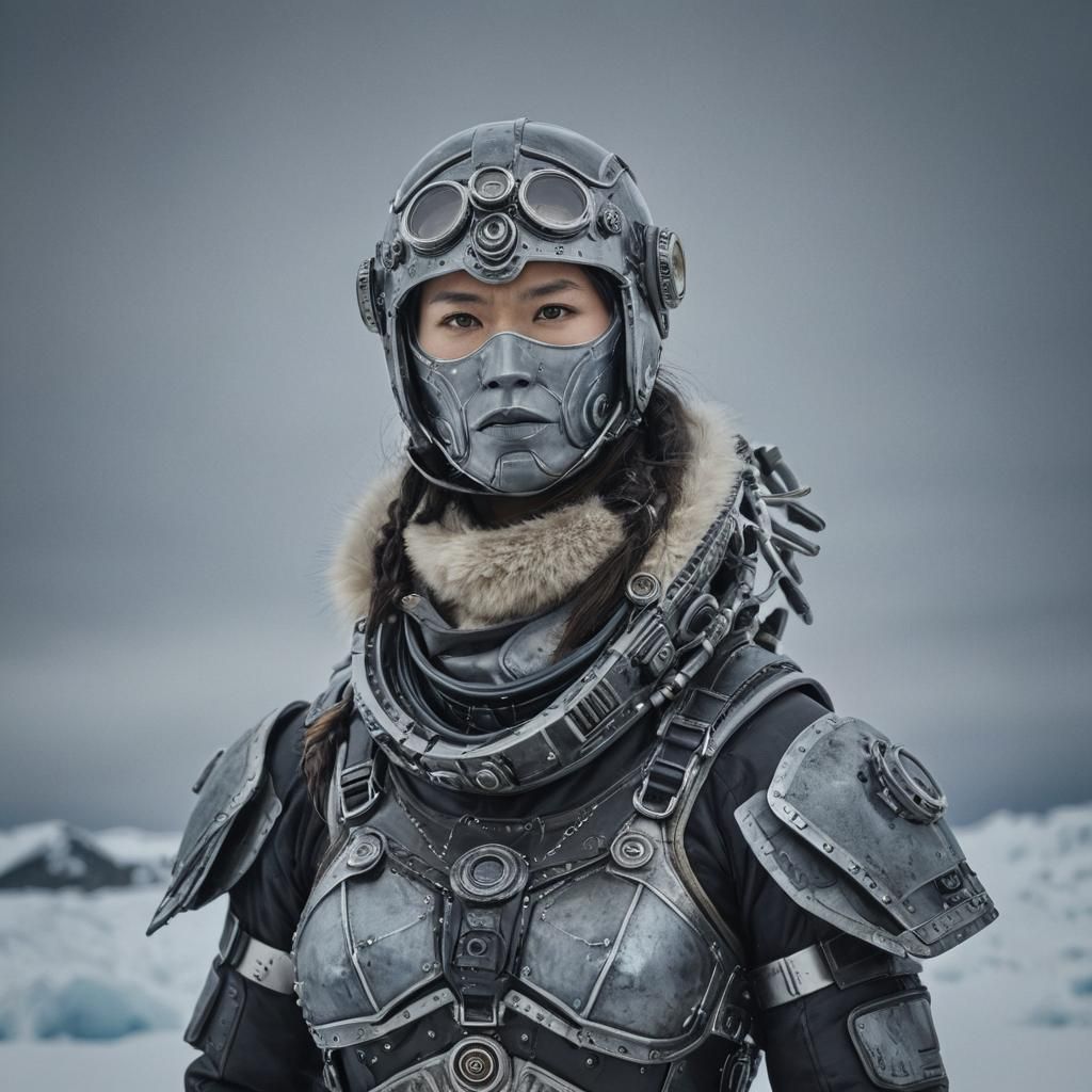 Mystical Inuit Woman in Mechanized Gear