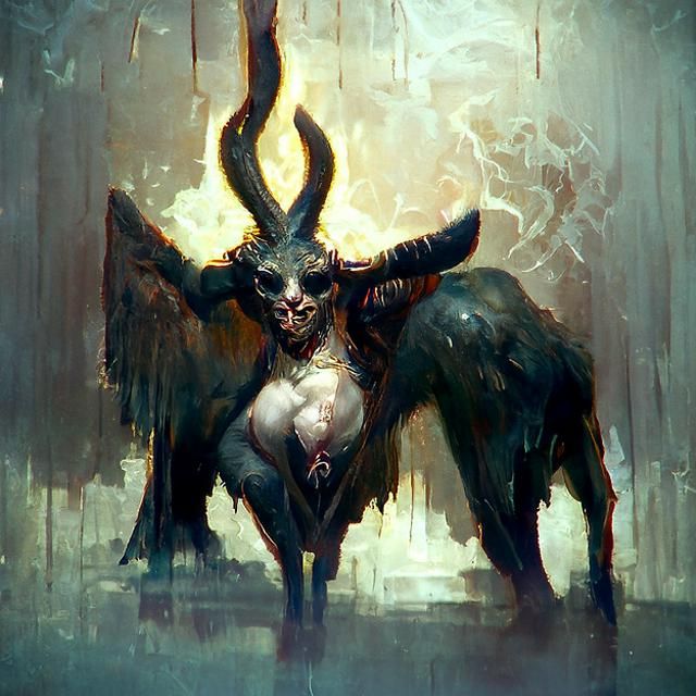 Sinister Baphomet Digital Art