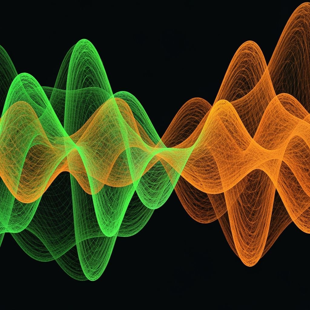 Abstract 3D Doodle with Neon Ink Painting Style