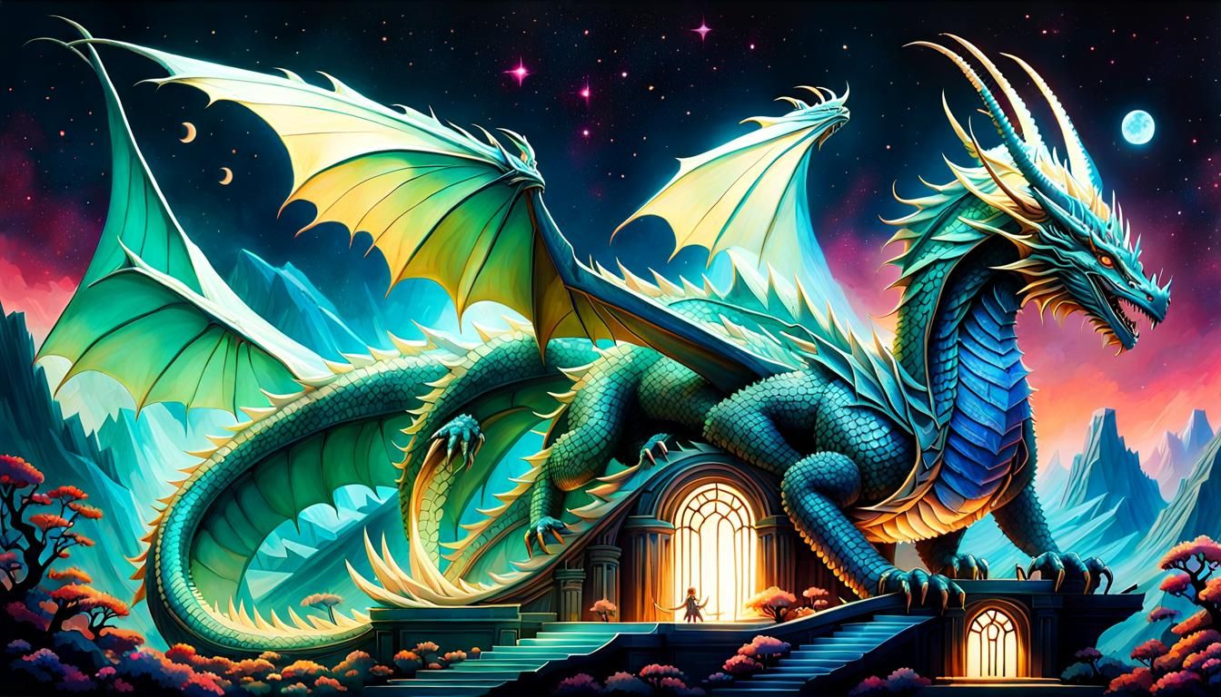 Ancient Dragon with Ecosystem Scales