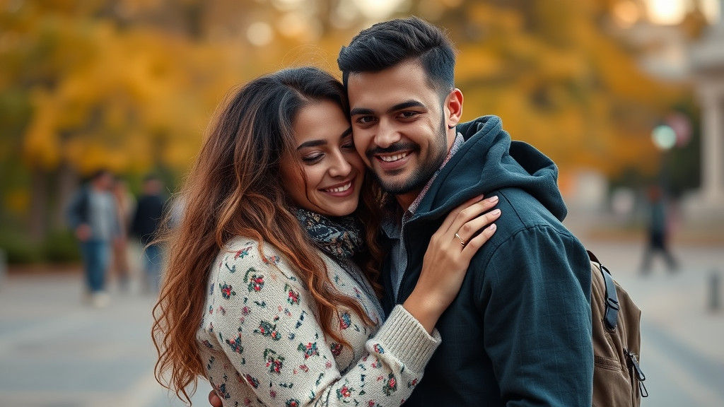 Lovers United: A Symbolic Embrace