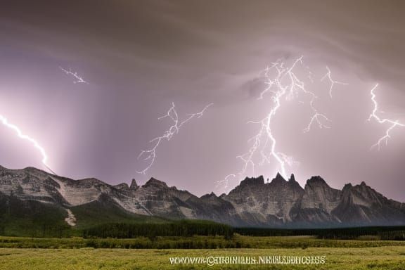 Dramatic Mountain Storm Photography at Night