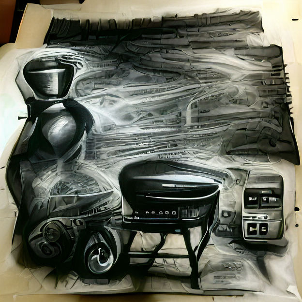Detailed Charcoal Drawing