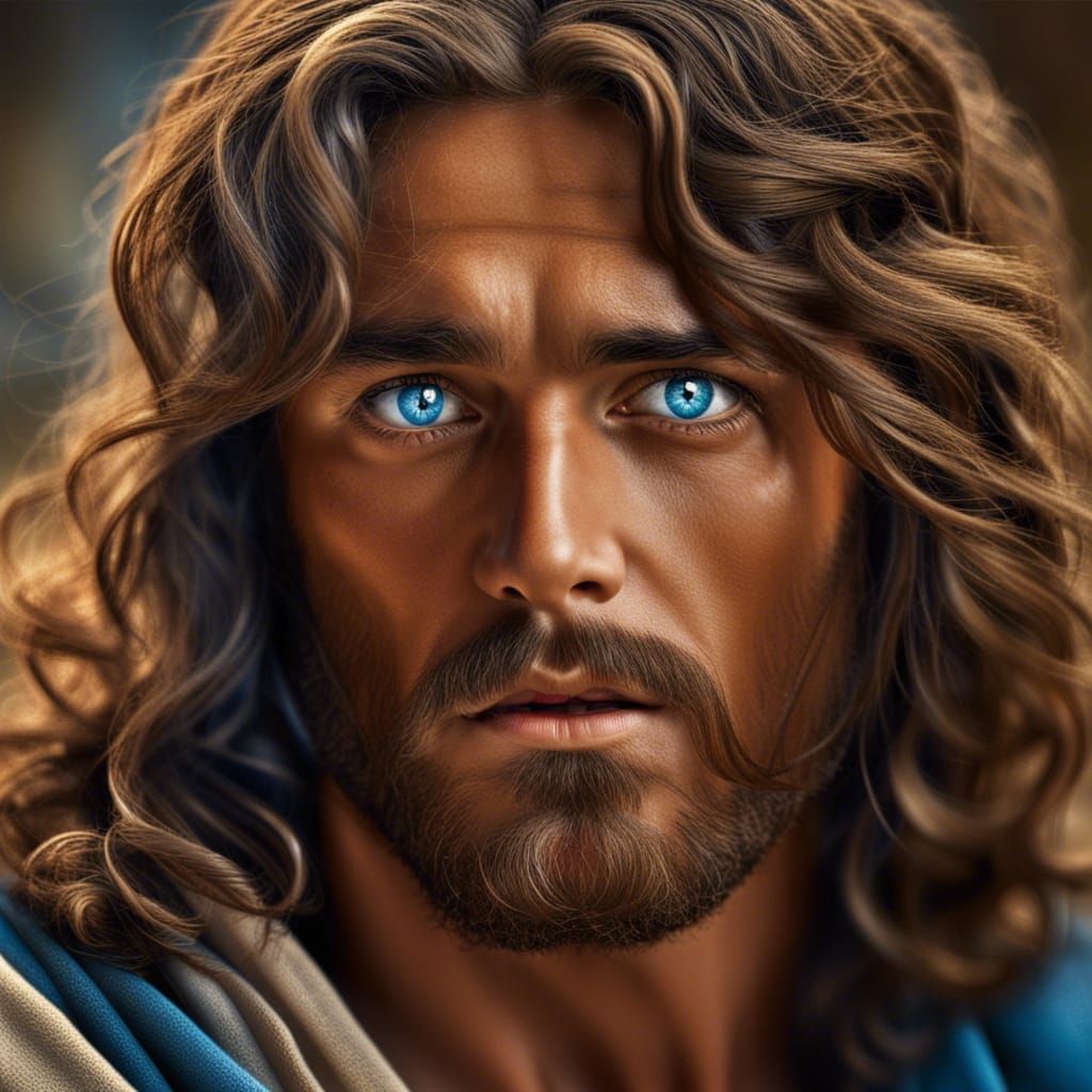 Hyperrealistic Portrait of Jesus of Nazareth