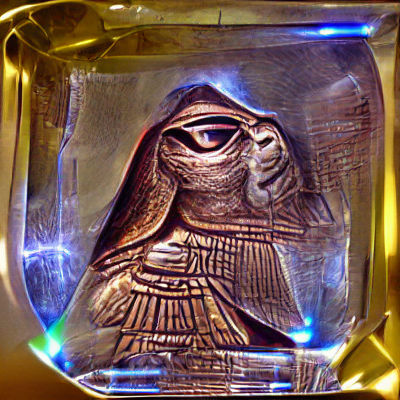 Horus Portrait with Dilithium Crystal