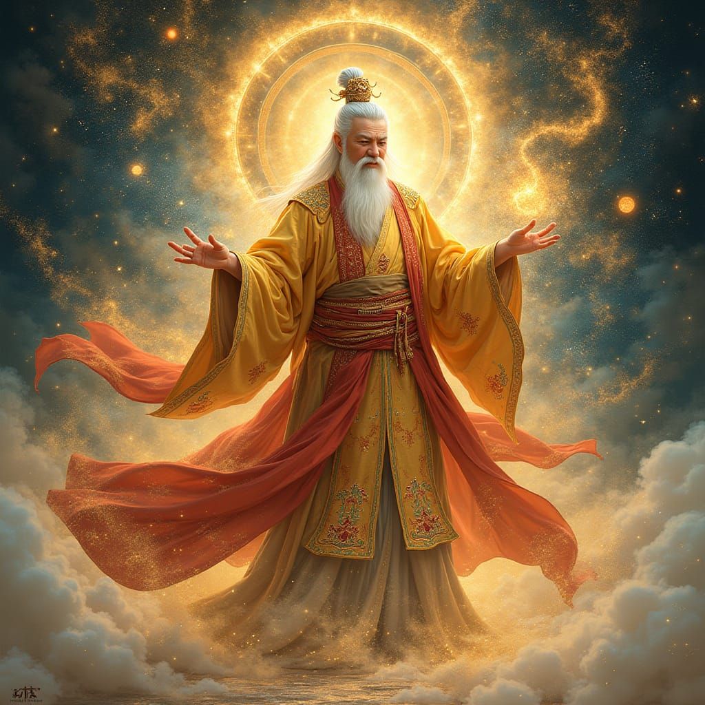 Majestic Zhi Fu Chief in a Swirling Cosmos