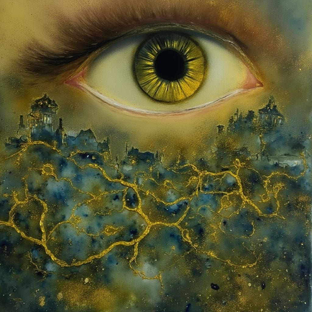 Soulful Cityscape in Vibrant Colors