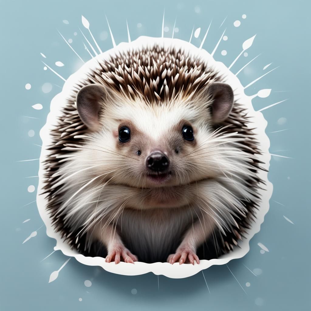 Hedgehog Emerges from Dreamlike Vision