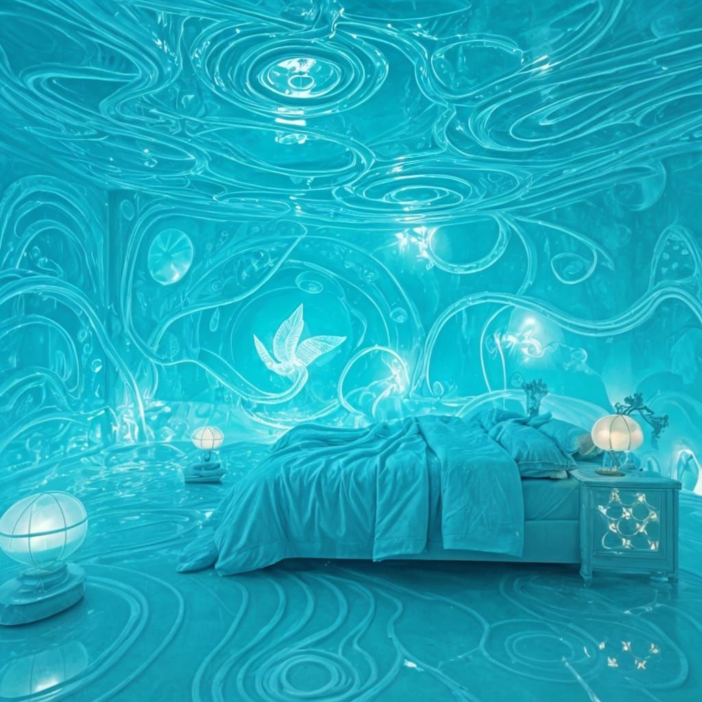 Glowing Water Palace of the Sea God