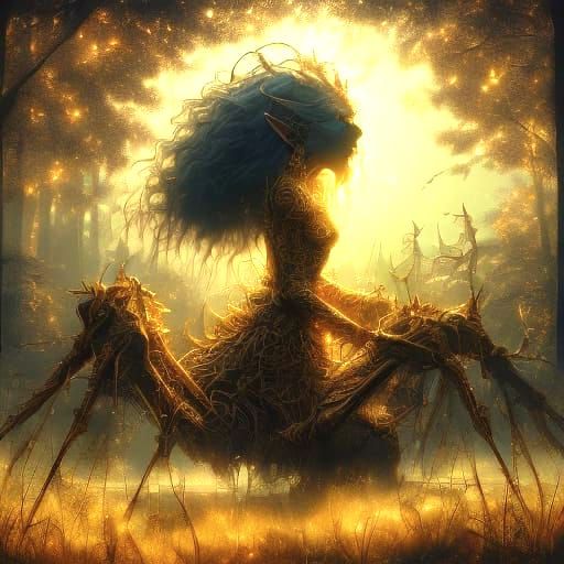 Creepy Abandoned Amusement Park in Gothic Photorealism