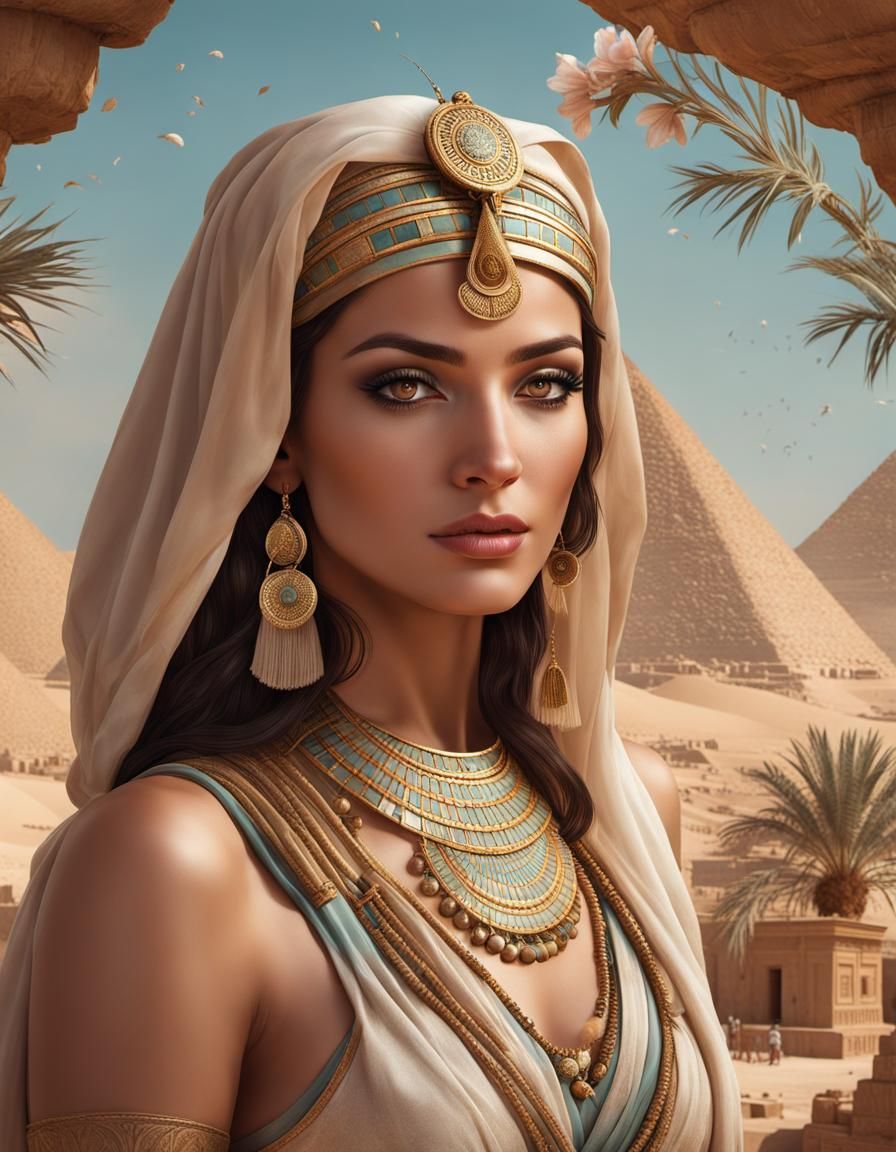 Ethereal Archaeologist Portrait in Subdued Colors