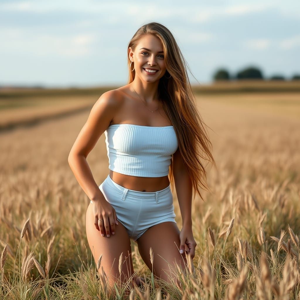 Serene Swedish Beauty in Field