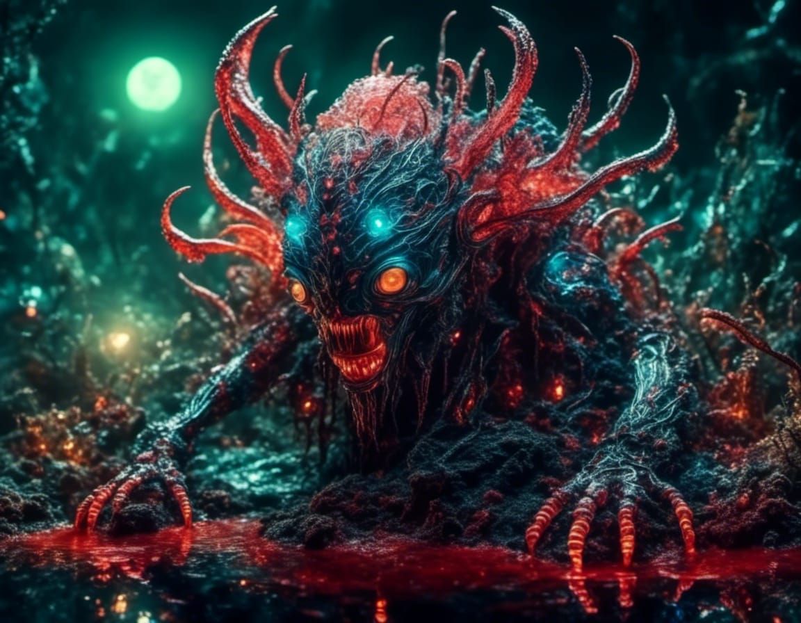 Blood Beast Rising From The Lake II