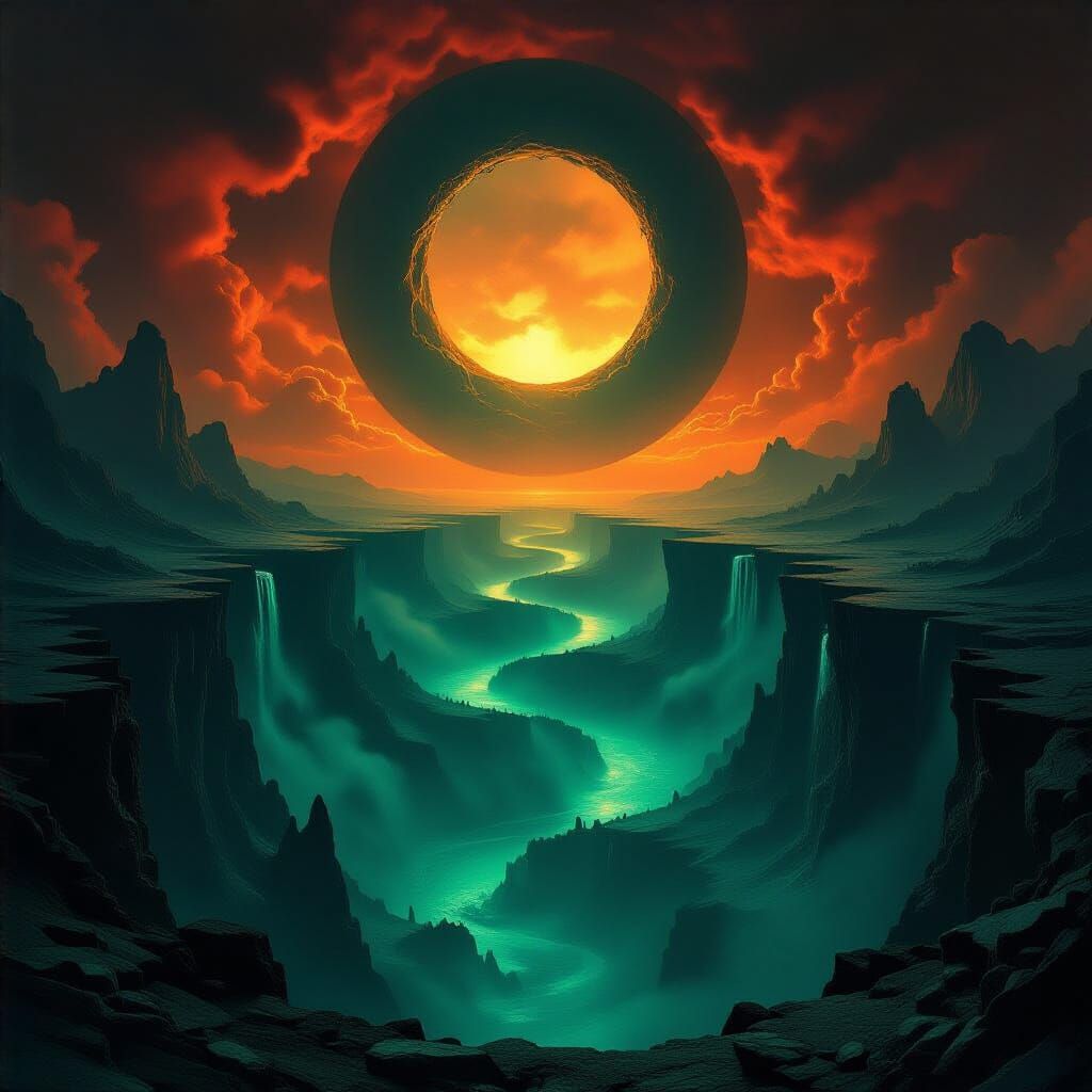 Infernal Descent: A Biomechanical Underworld Landscape