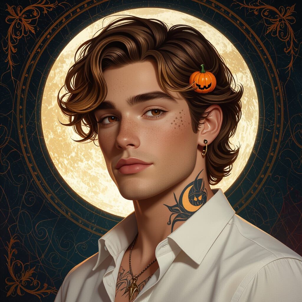 Fantasy Portrait of Raylus Blake in Matte Painting Style