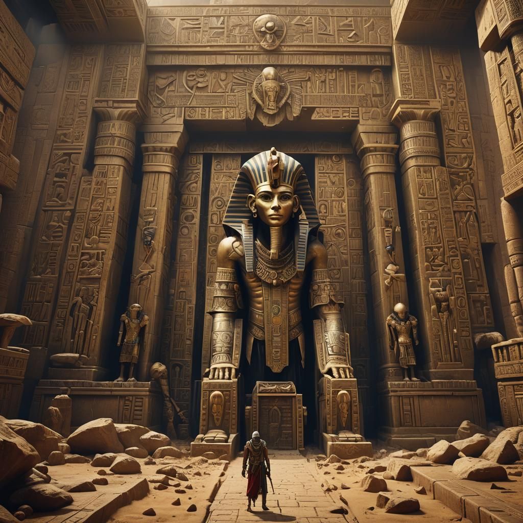 Detailed Matte Painting: The Curse of the Pharaohs