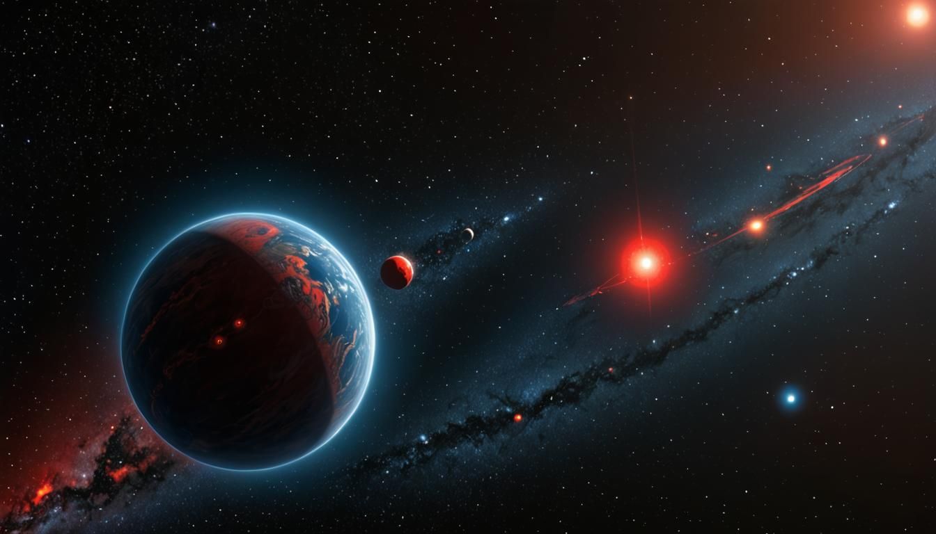 Exoplanet Orbiting a Binary Red Dwarf System