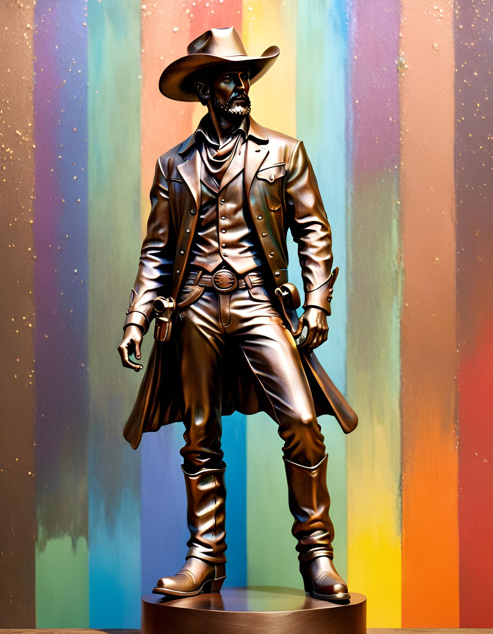 Metallic Rainbow Cowboy