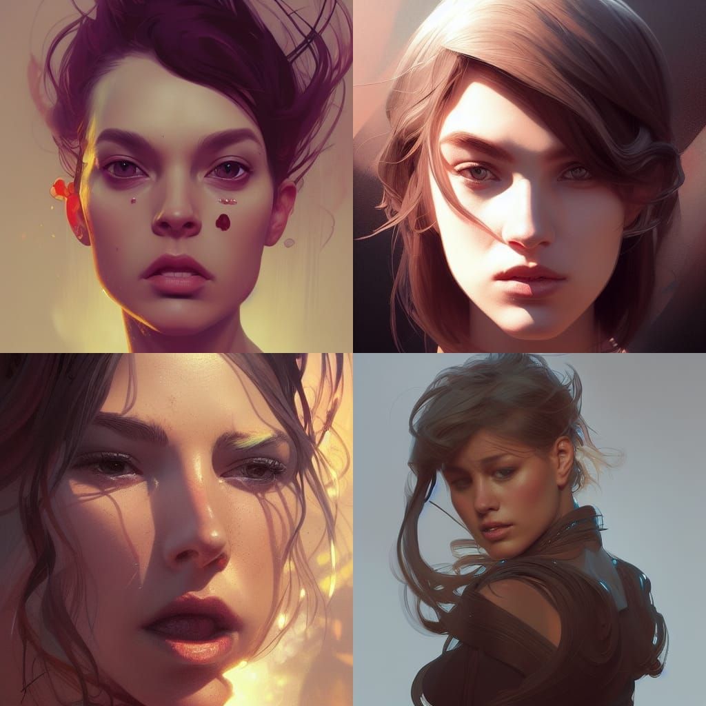 Detailed Portrait with Dynamic Lighting