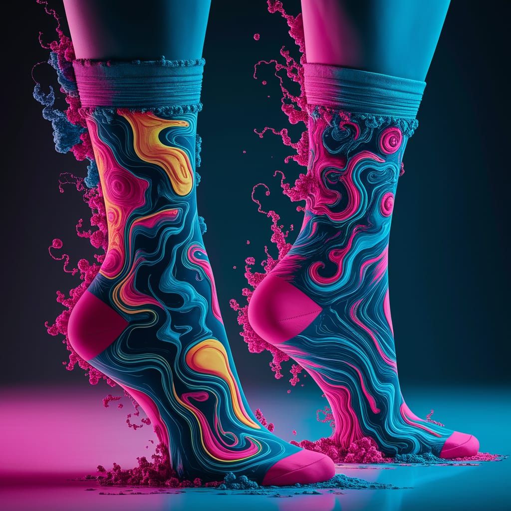 Neon socks
