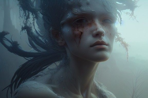 Hyperrealistic Purgatory: Digital Art Masterpiece