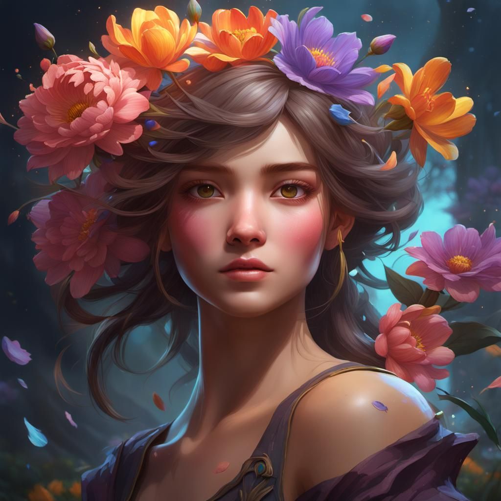 Blooming Flower in Highlands Game Style