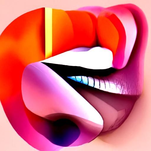 Lips on Joint: Pop Art Screen Print