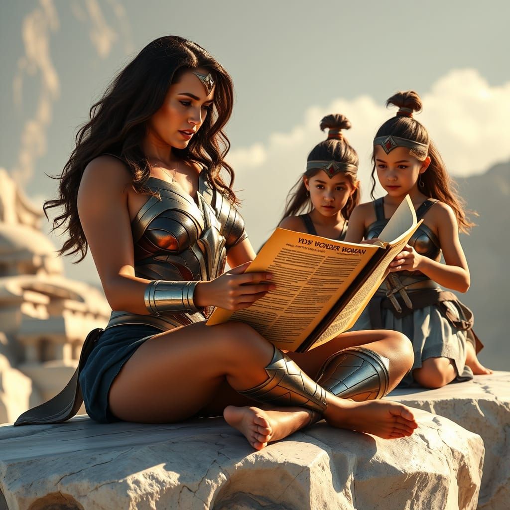 Wonder Woman Teaches Philosophy to Young Amazons in Ancient ...